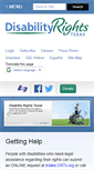 Mobile Screenshot of disabilityrightstx.org